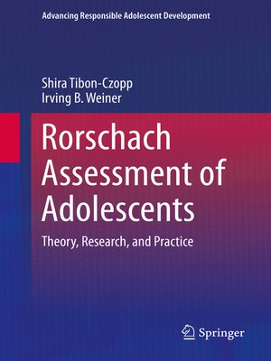cover image of Rorschach Assessment of Adolescents